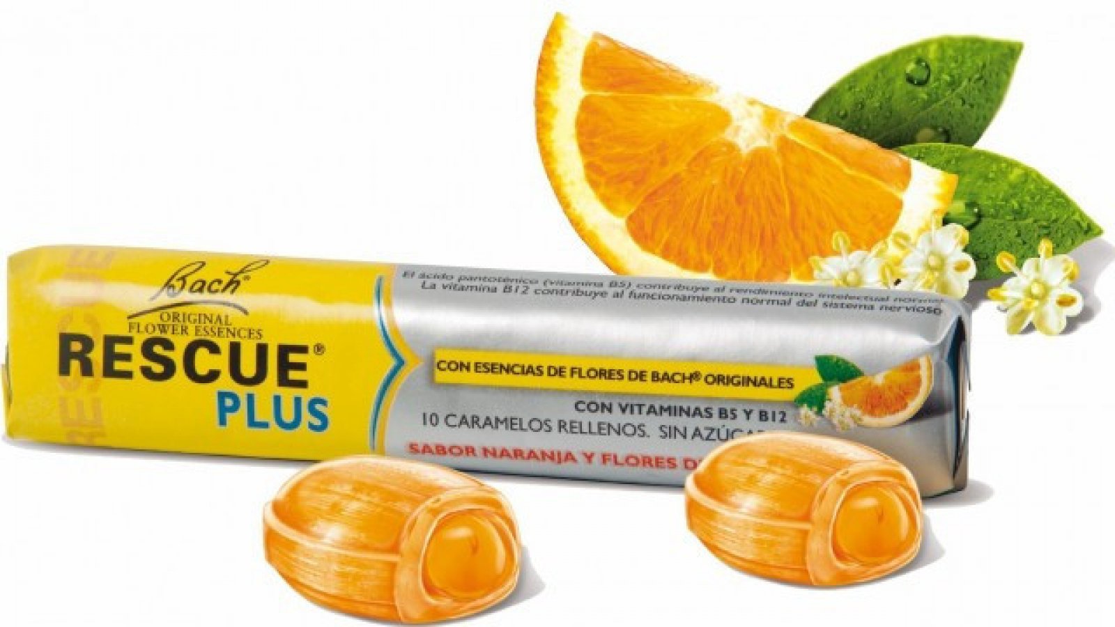 Rescue Plus bonbony Bachova terapie pomeranč bezinka 42 g